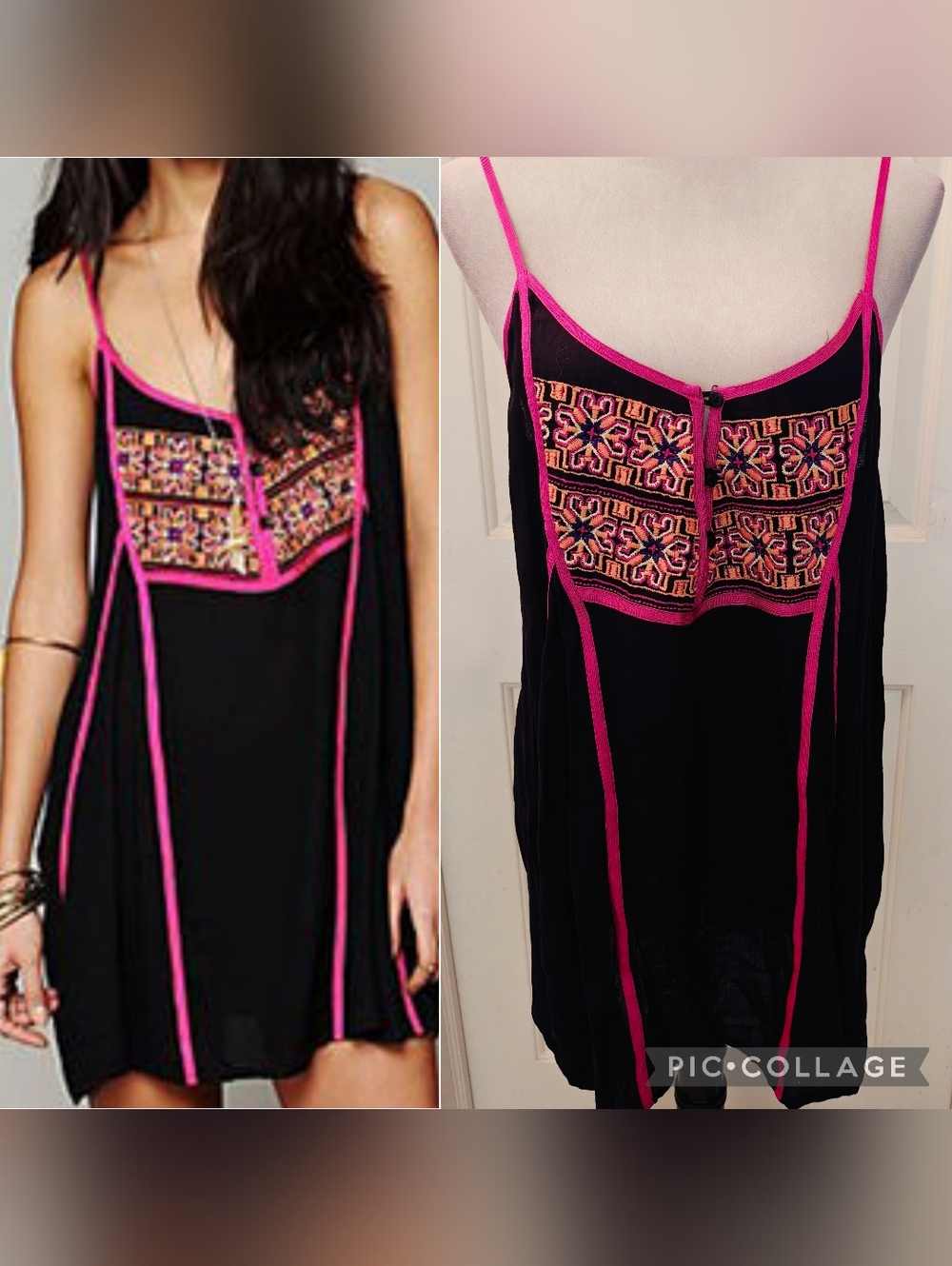 One Teaspoon Sense of Doubt Boho Chic Dress w Embroidery.